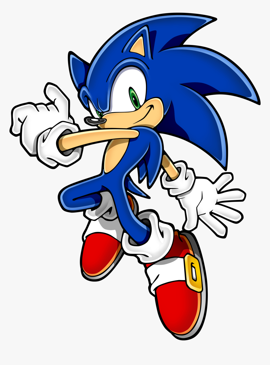 Sonic Hedgehog Jumping Side - Sonic The Hedgehog Png, Transparent Png, Free Download