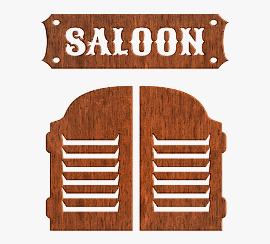 Saloon, Saloon Door, Alcohol, Western, Cowboy - Hardwood, HD Png Download, Free Download