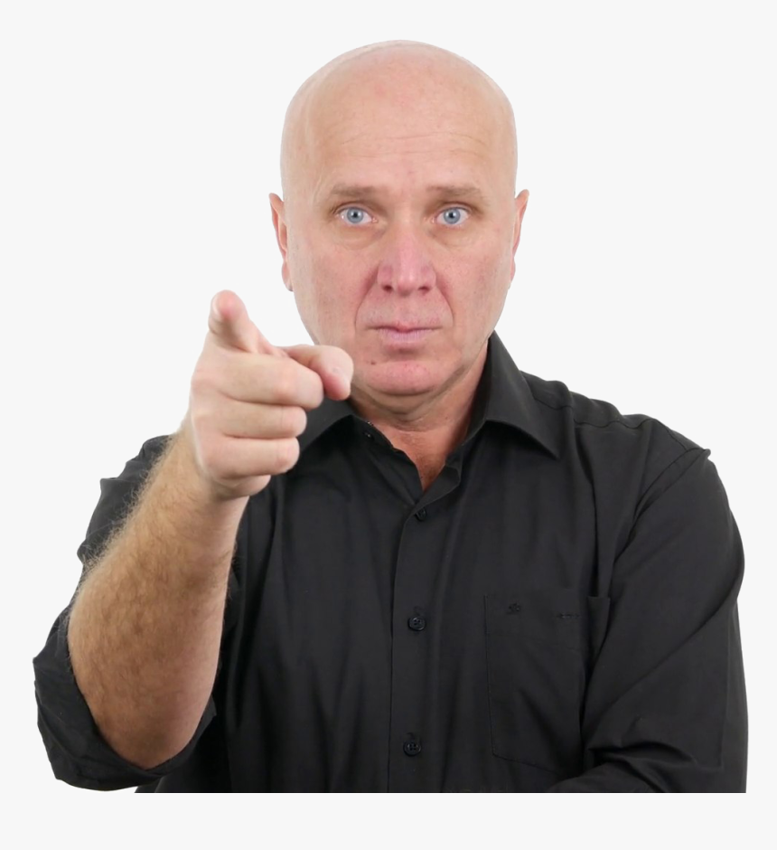 Man Pointing Finger Png Free Download - Person Pointing At You Free, Transparent Png, Free Download