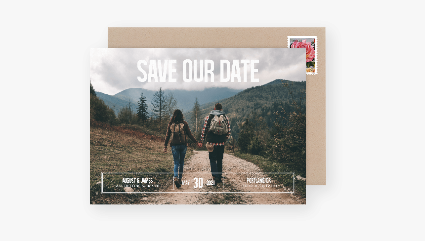 Save The Date - Hiking, HD Png Download, Free Download