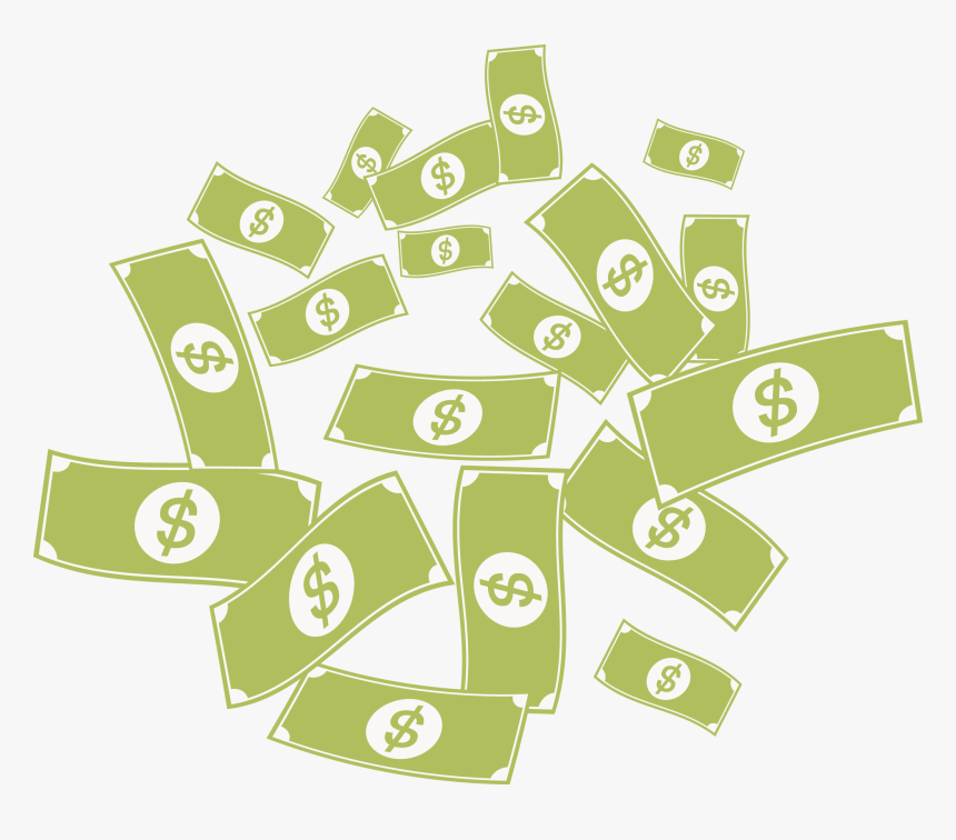 Online Casino Money Great Lakes Energy - Money Rain Clipart Png, Transparent Png, Free Download