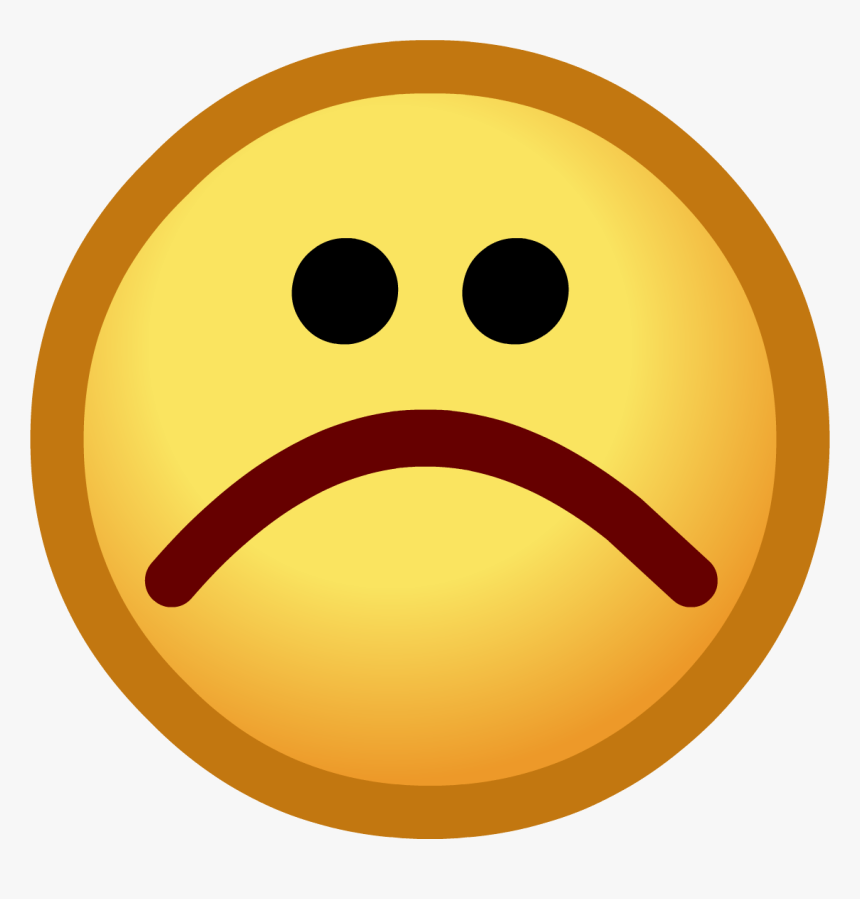 Art,no Expression - Club Penguin Sad Emoticon, HD Png Download, Free Download