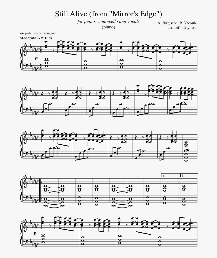 Kiss The Rain Partitura, HD Png Download, Free Download