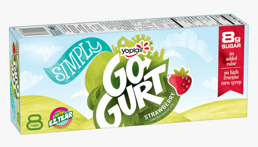 Yoplait Simply Go Gurt - Strawberry, HD Png Download, Free Download