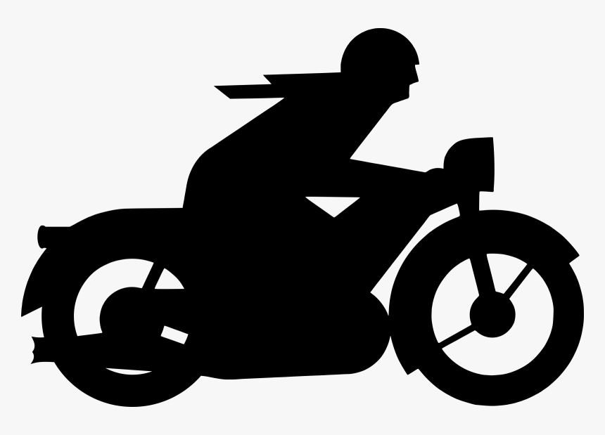 Oldtimer Motorcycle Clip Arts - Motorcycle Silhouette Free, HD Png Download, Free Download