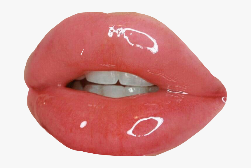 #lips #lipgloss #kiss #pink #aesthetic #lipstick #teeth - Glossy ...