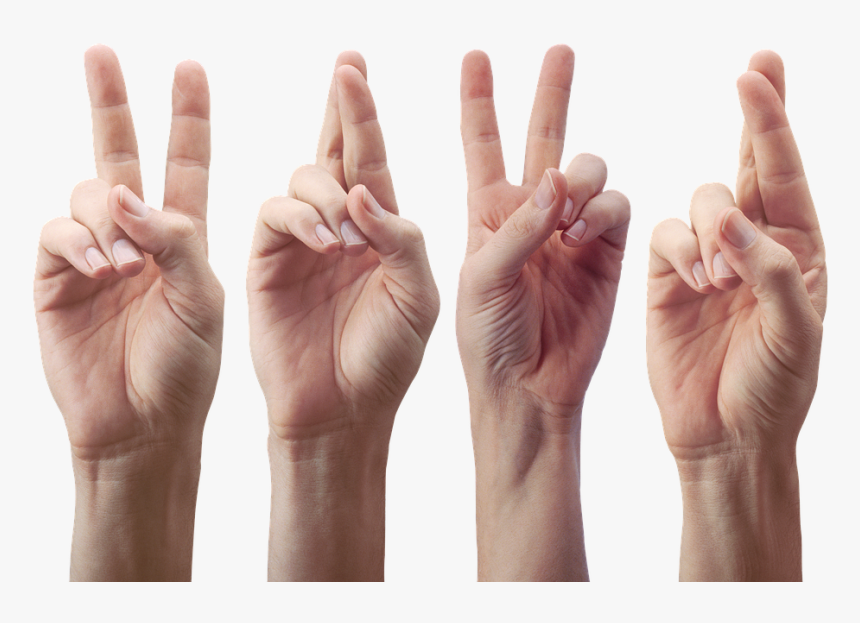 Hands, Fingers, The Gesture, Victory, Gestures - Sign Language, HD Png ...