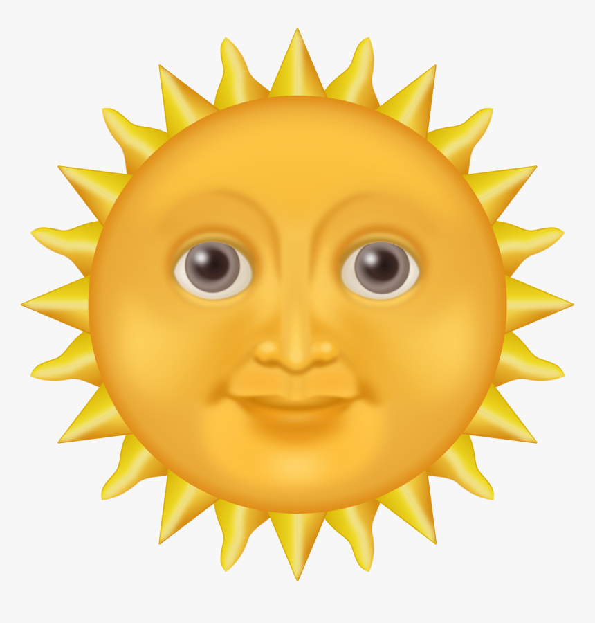 Clipart Sun Creepy - Sun Emoji, HD Png Download, Free Download