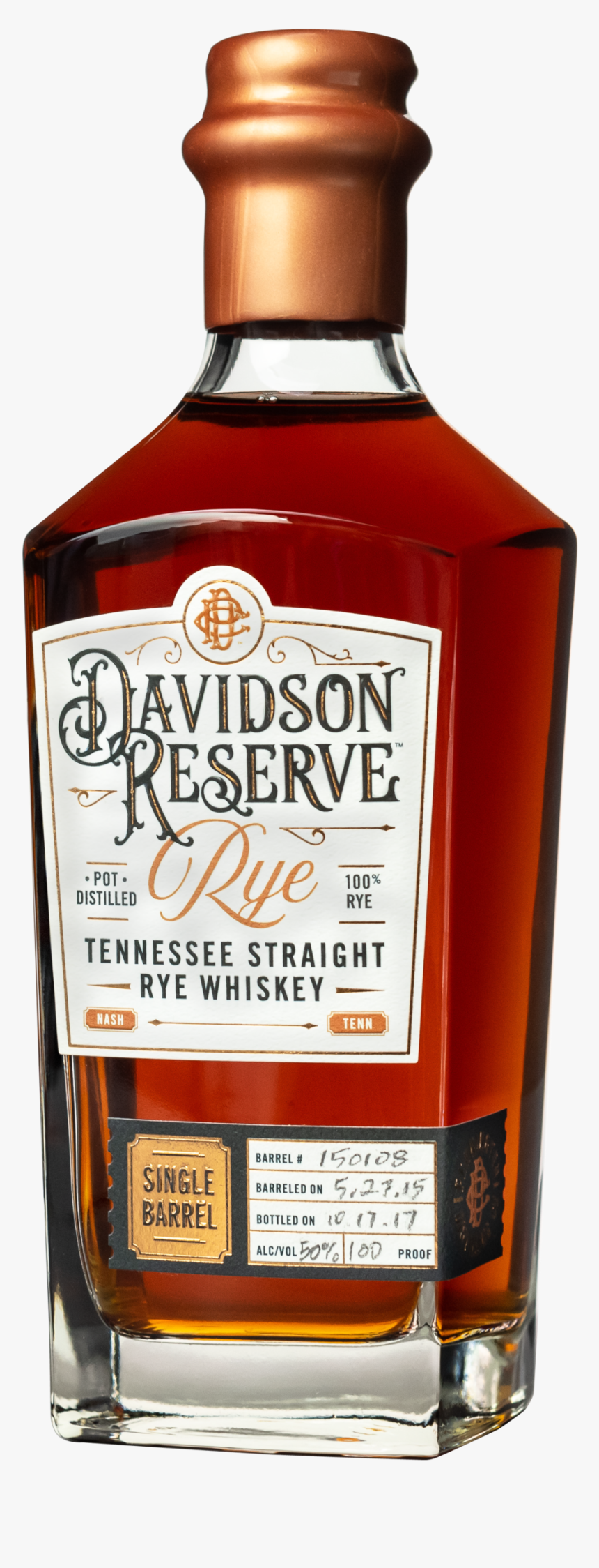 Davidson Reserve Rye - Davidson Reserve Tennessee Whiskey, HD Png Download, Free Download