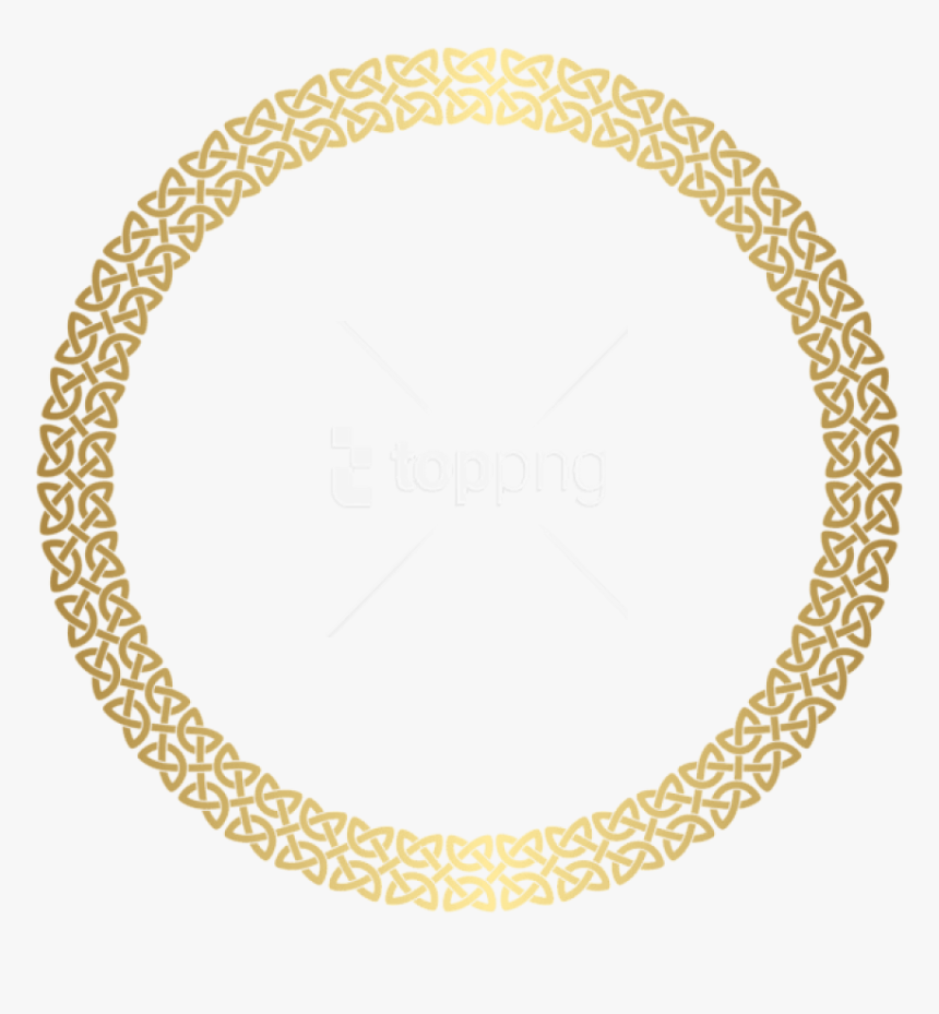Round Gold Frame Png - Rose Gold Place Mats, Transparent Png, Free Download