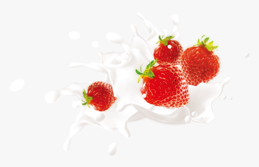 Strawberry And Milk Png, Transparent Png, Free Download