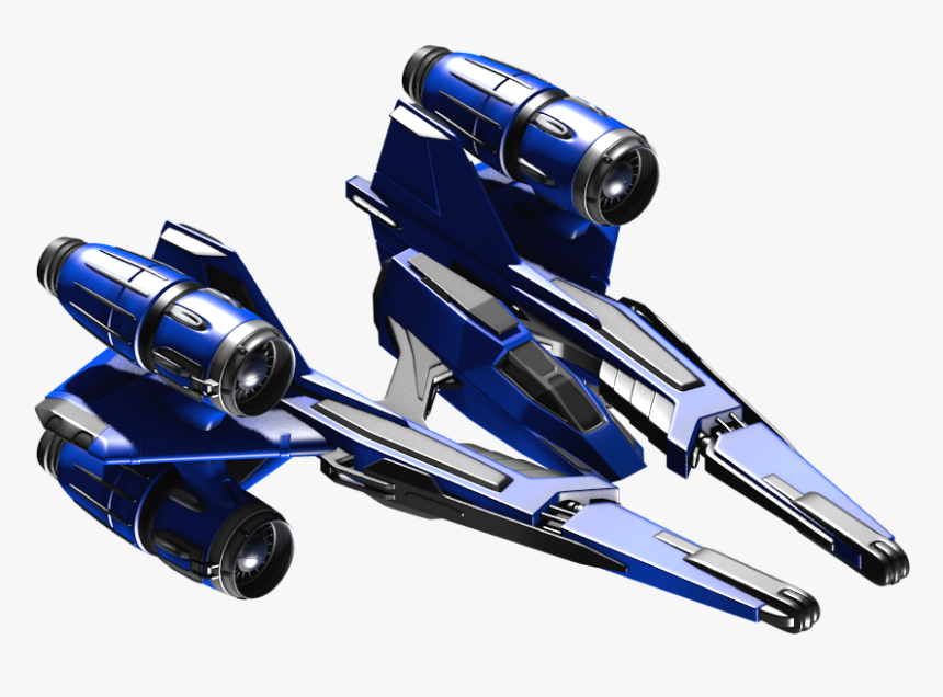 Small Space Ship Png, Transparent Png , Png Download - Blue Spaceship Transparent Background, Png Download, Free Download