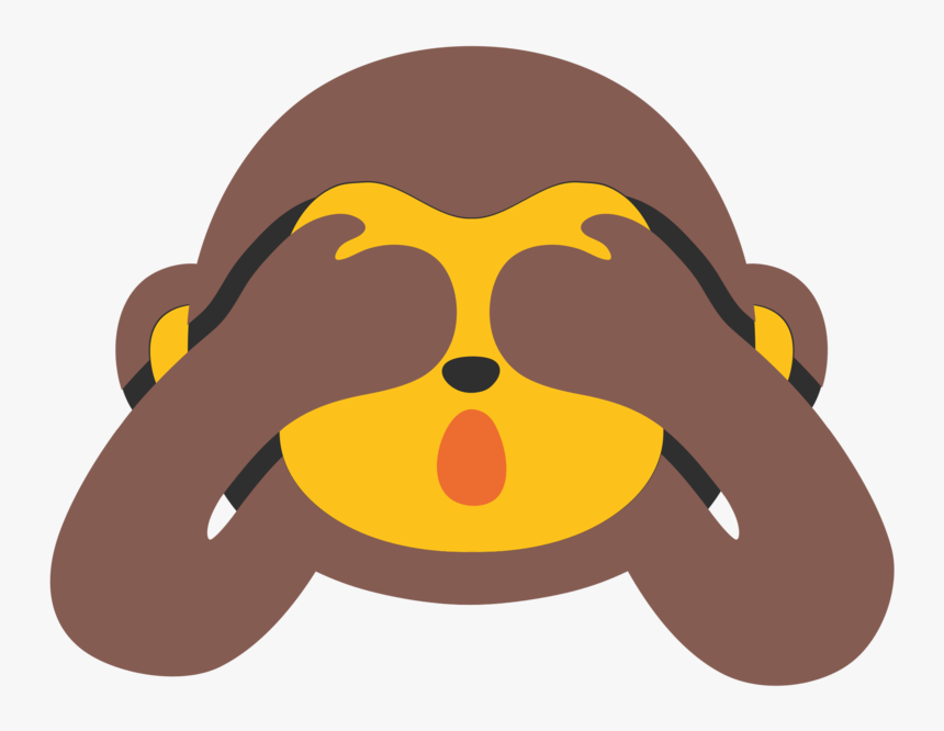 Monkey Hiding Eyes Emoji - No Eye See Emoji, HD Png Download, Free Download