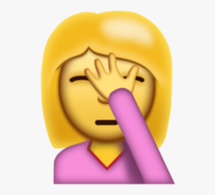 Emoji Transparent New Emoji"coming Next Month Energy - Hand In Face Emoji, HD Png Download, Free Download