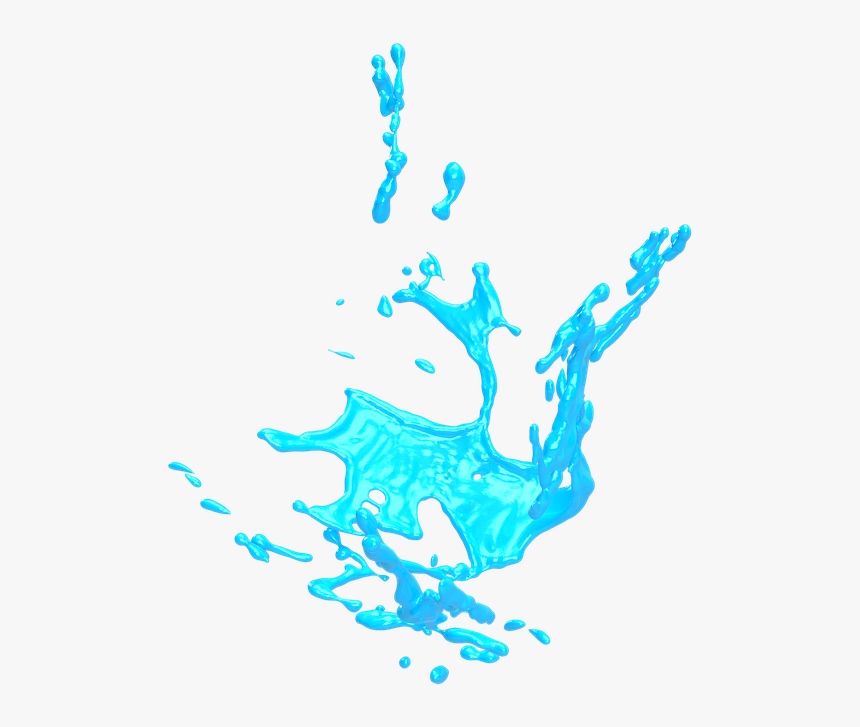 Splash, Brush, Blue, Render, Artistic, Watercolor - Graphic Design, HD Png Download, Free Download