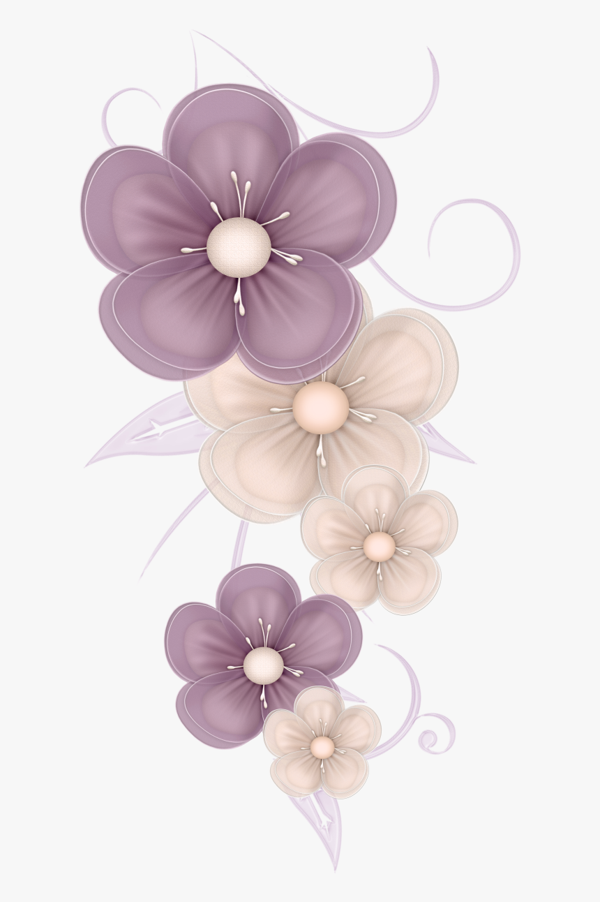 Transparent Flower Power Clipart - Purple Flower Cute Png, Png Download, Free Download