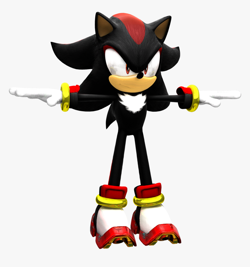 Shadow The Hedgehog 3d Model - Shadow The Hedgehog Texture Map, HD Png Download, Free Download