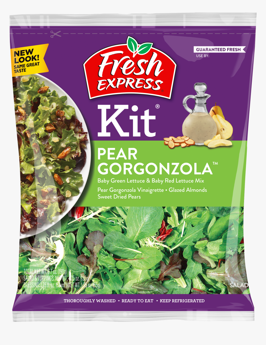 Pear Gorgonzola Salad Kit™ - Fresh Express Bacon Caesar Salad Kit, HD Png Download, Free Download