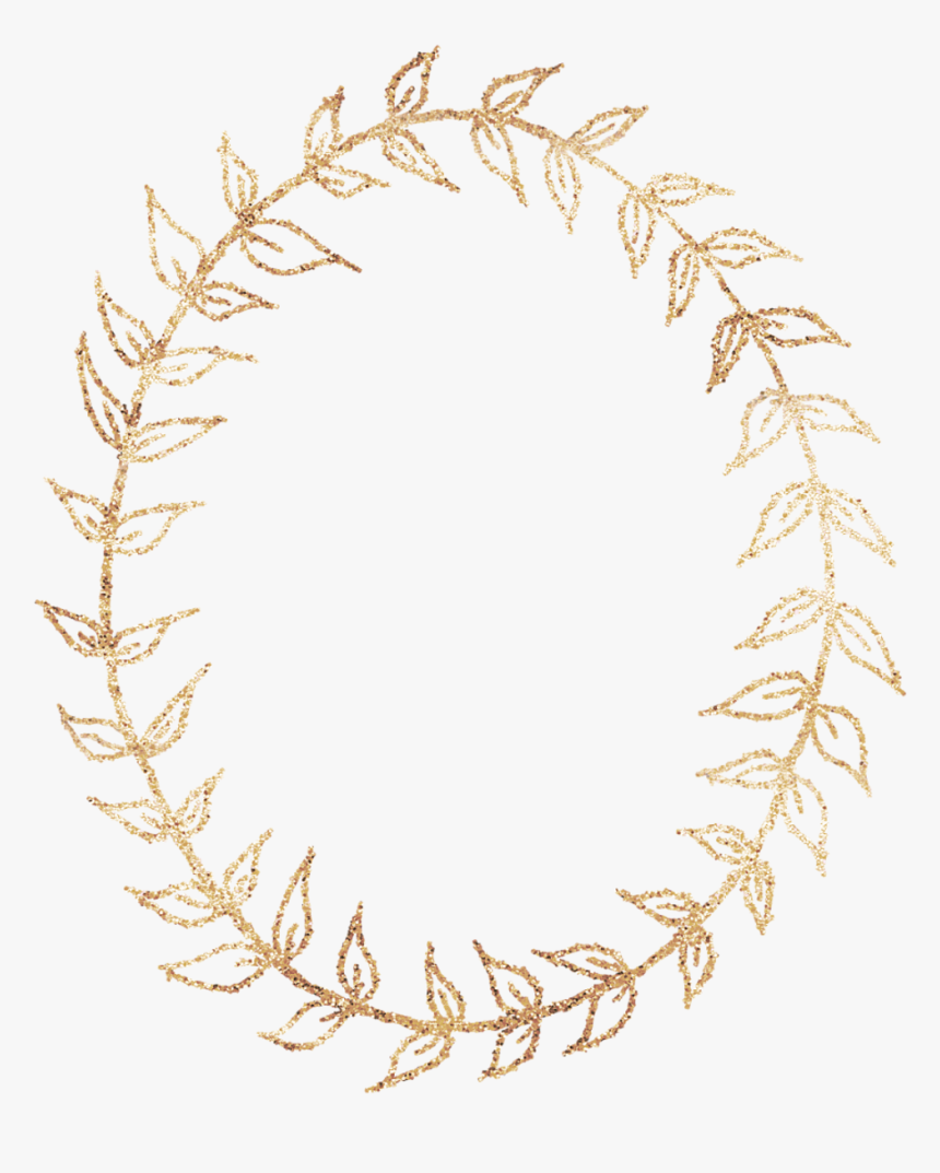 #golden #gold #circles #corcle #round #roundborders - Floral Border Design Circle, HD Png Download, Free Download