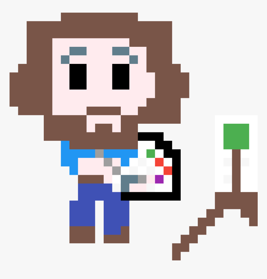 Bob Ross Pixel Art - Pixel Bendy And The Ink Machine, HD Png Download, Free Download