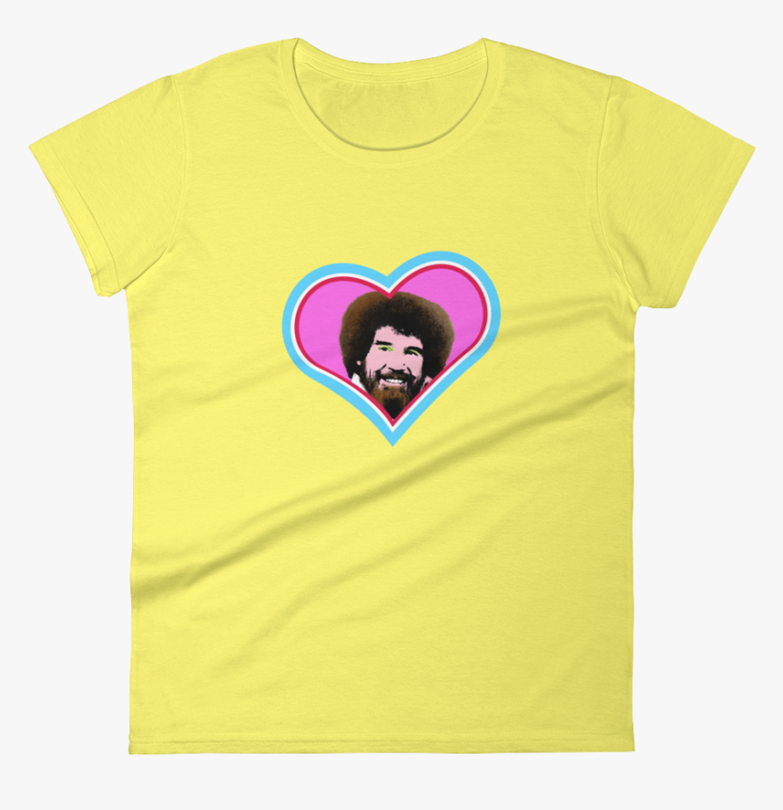 I Heart Bob Ross Women"s Short Sleeve T Shirt - Common Chimpanzee, HD Png Download, Free Download