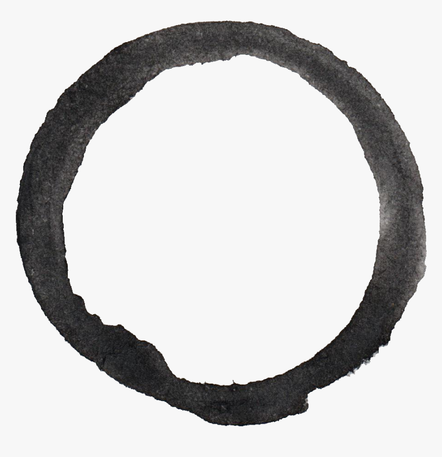 Watercolor Circle Outline Free Png Download Free Watercolor - Watercolor Black Grey Transparent, Png Download, Free Download