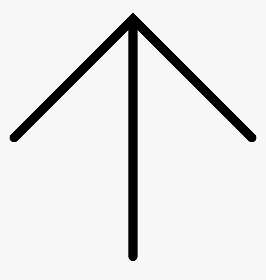 Thin Up Arrow - Thin Arrow Icon Png, Transparent Png, Free Download