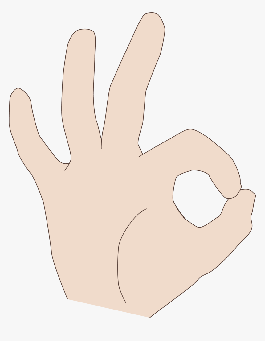 Finger Clipart Hand Span - Iconic Hand Gesture, HD Png Download, Free Download