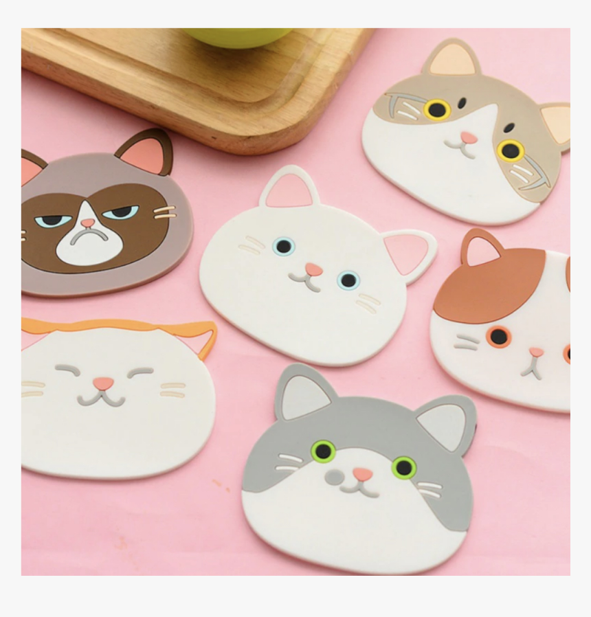 Silicone Cat Face Coasters - Katzenuntersetzer, HD Png Download, Free Download