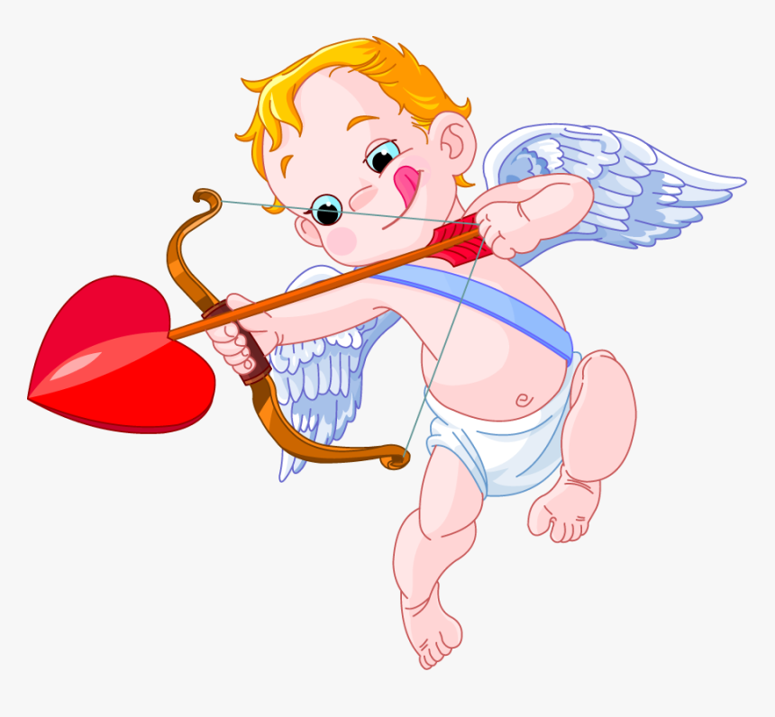 Cupid Valentines Day Clip Art - Valentines Day Cupid, HD Png Download, Free Download