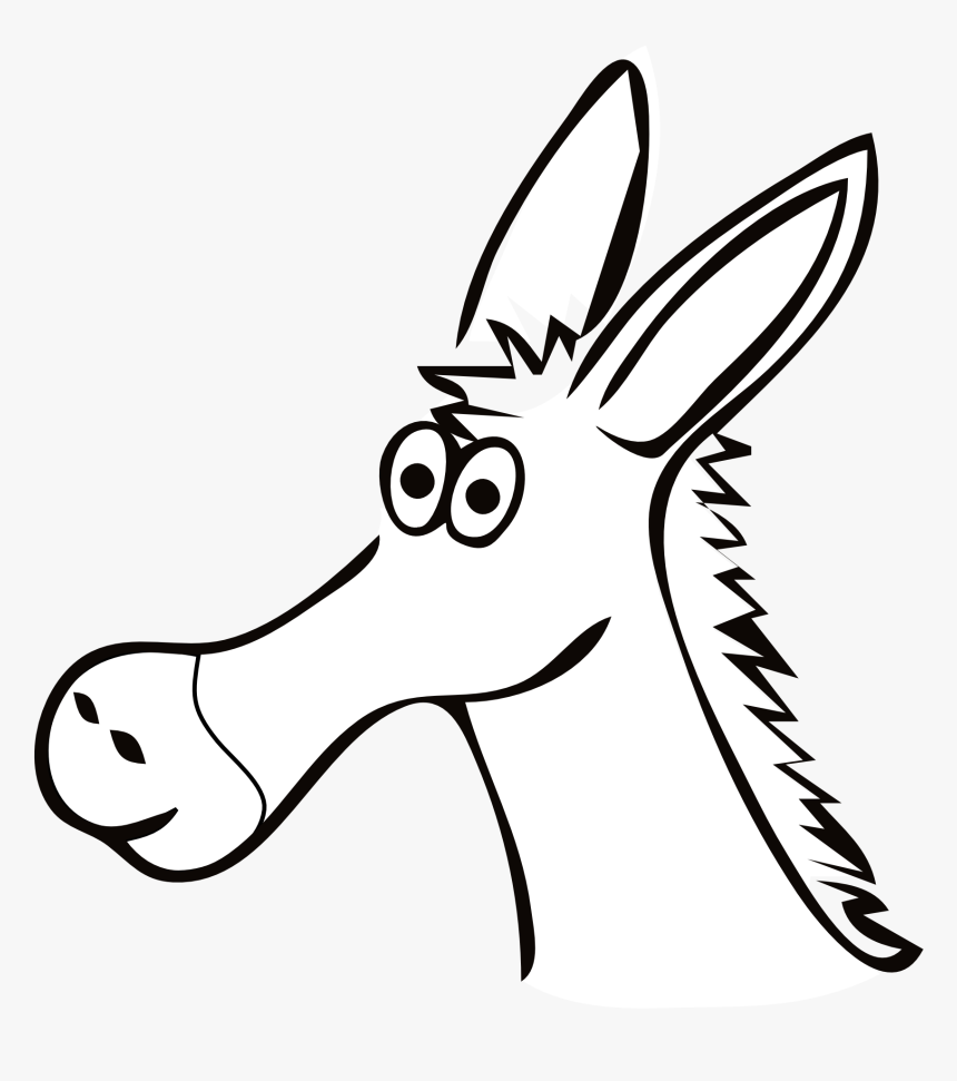 Donkey Clipart Free Co - Donkey Head Clipart, HD Png Download, Free Download