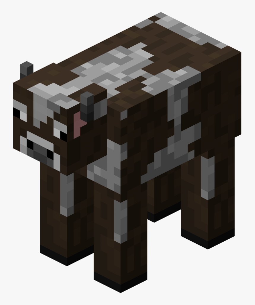 File - Bull - Minecraft Mooshroom Transparent Background, HD Png Download, Free Download