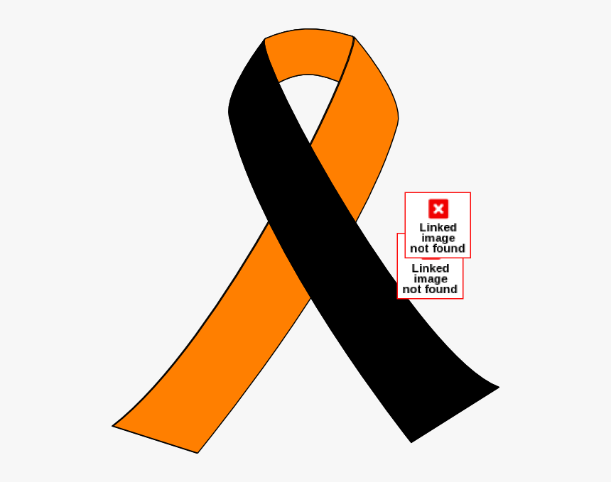 Black And Orange Ribbon Svg Clip Arts - Orange And Black Clip Art, HD Png Download, Free Download