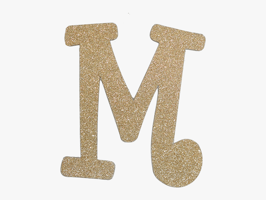 Letter M - Gold Glitter Letters Transparent, HD Png Download, Free Download