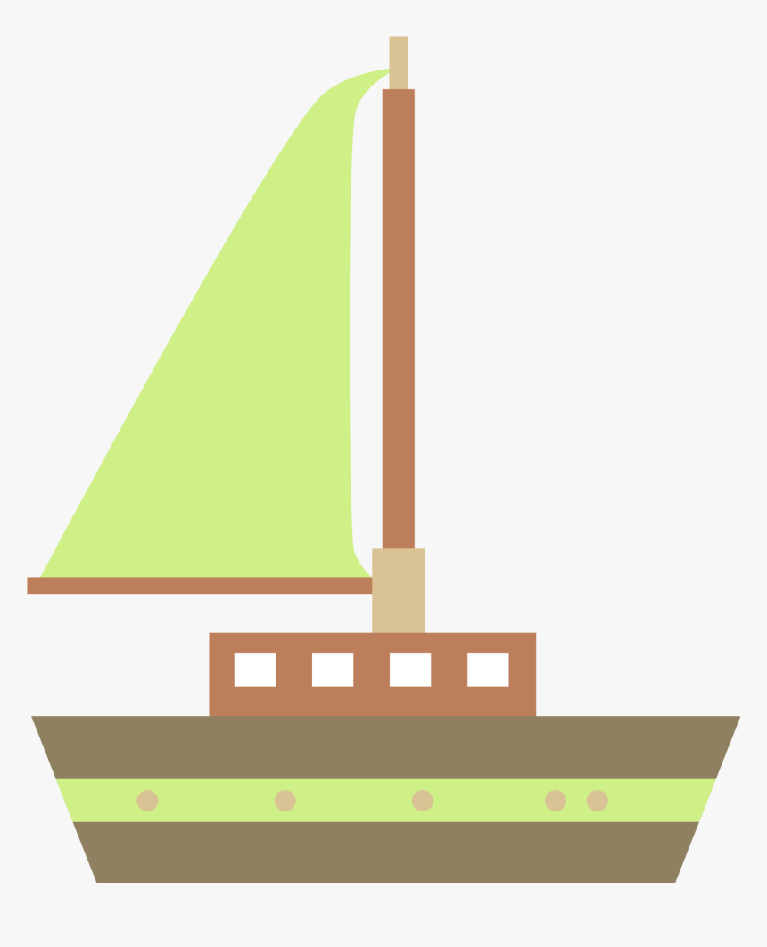 Paper Sailing Ship Sailboat - Cat-ketch, HD Png Download, Free Download