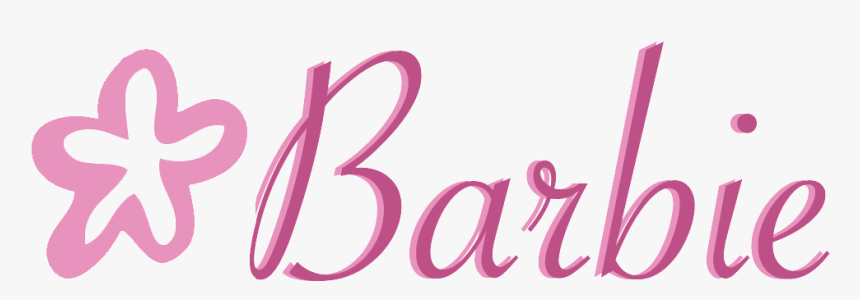 Barbie Florwers Png Logo - Calligraphy, Transparent Png, Free Download