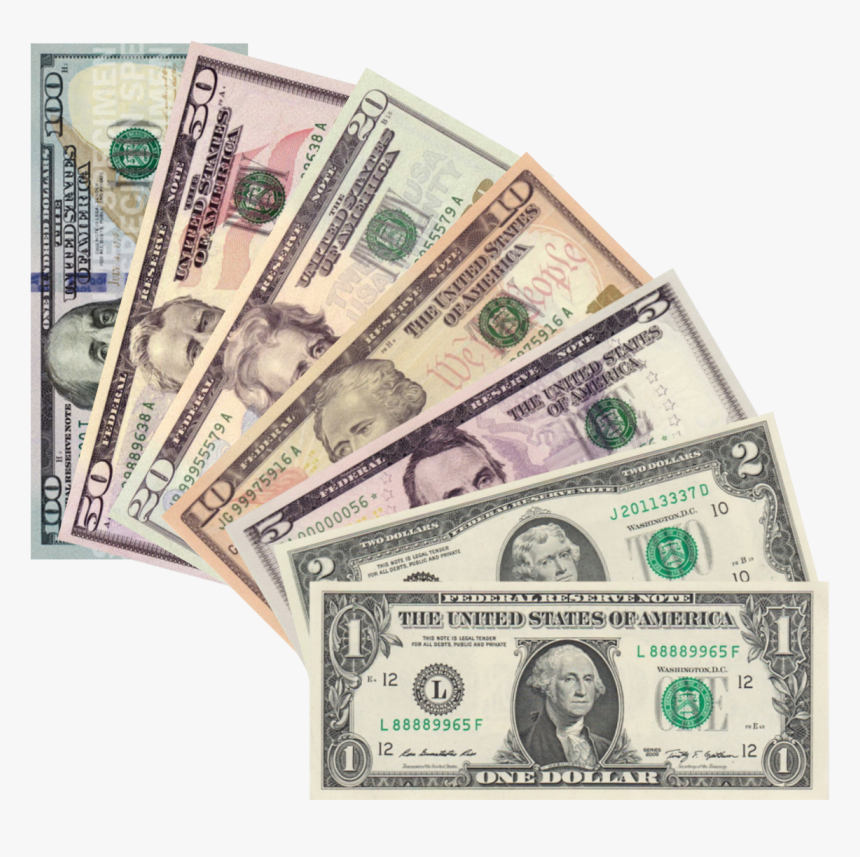 United States One Dollar Bill United States One Hundred - All My Friends Are Dead Money, HD Png Download, Free Download