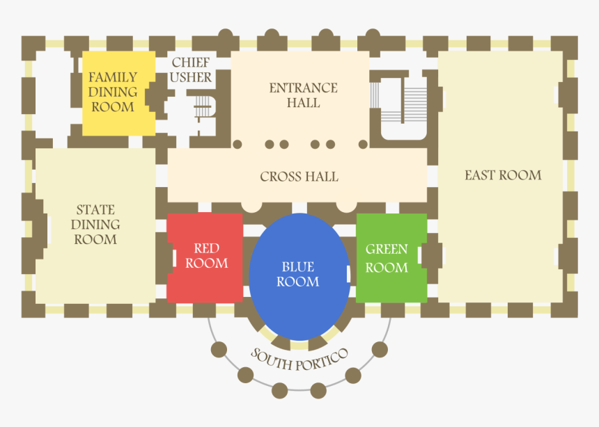 White House Floor Plan, HD Png Download, Free Download