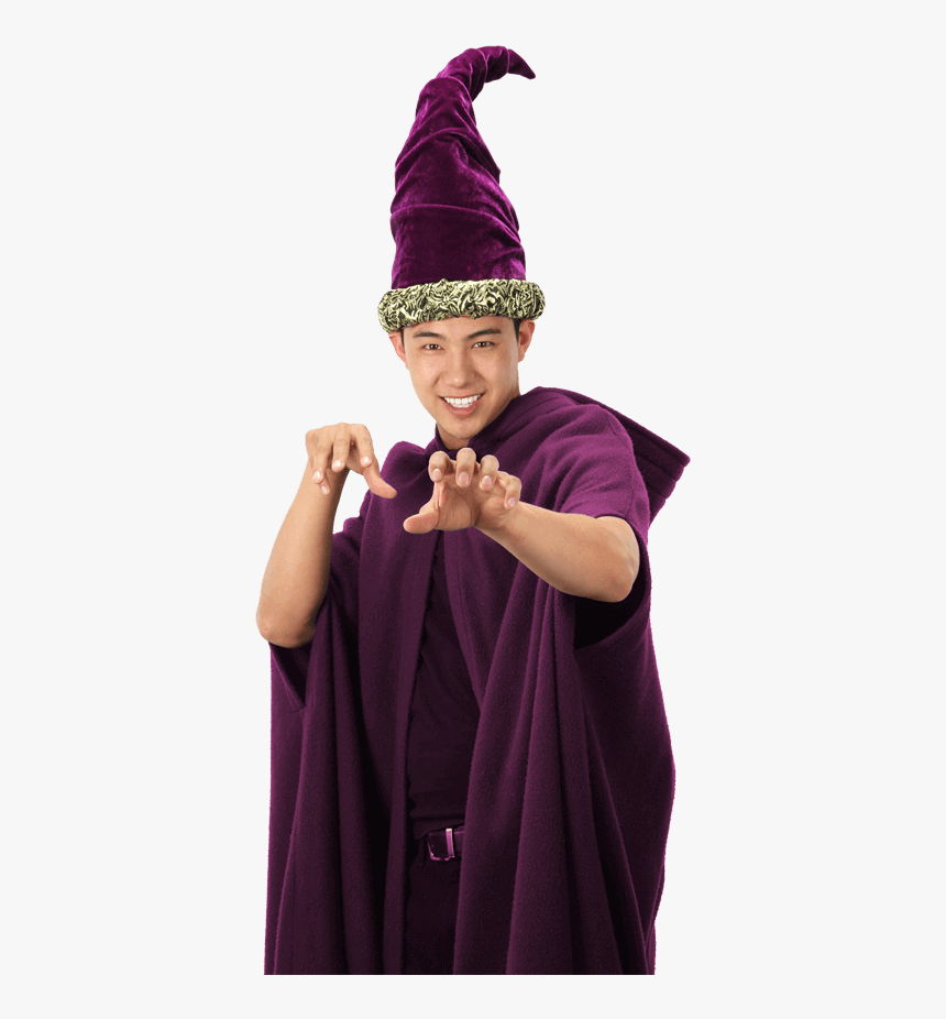 Fancy Purple Wizard Hat - Purple Wizard Hat, HD Png Download, Free Download