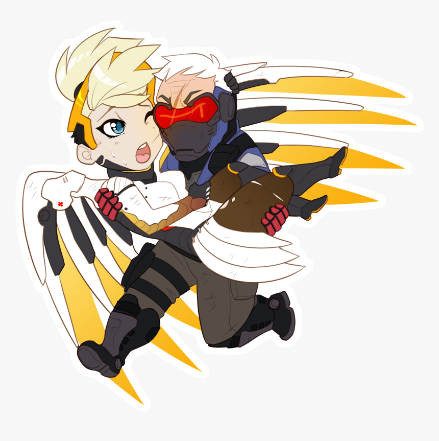 Overwatch Soldier X Mercy, HD Png Download, Free Download