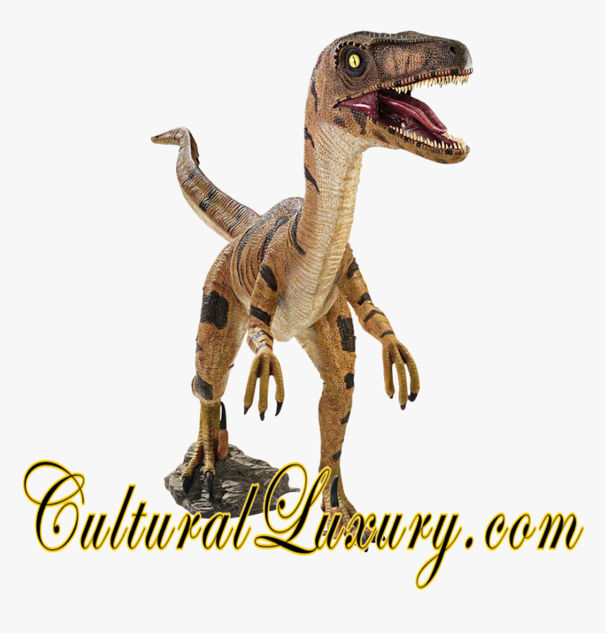 Transparent Velociraptor Png - Dinosaur Yard Statue, Png Download, Free Download