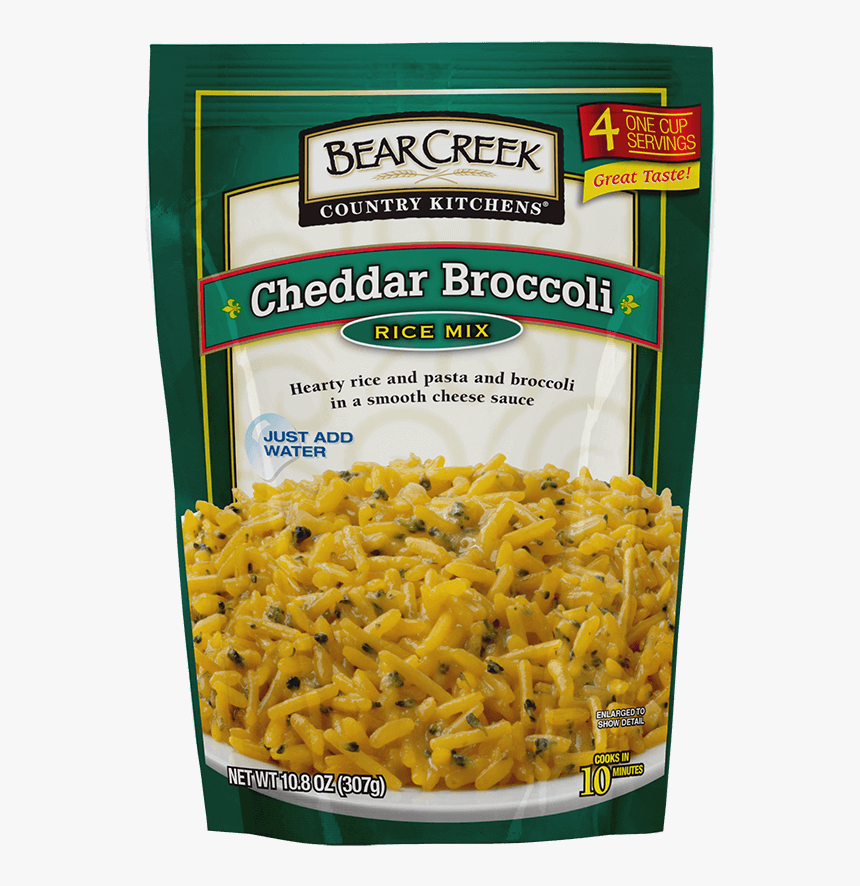 Image Of Cheddar Broccoli Rice Mix - Bear Creek Foods Cheddar Broccoli Rice Mix, HD Png Download, Free Download