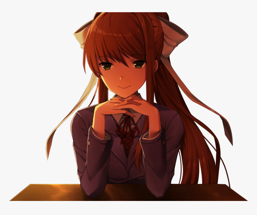 Just Monika Png - Doki Doki Literature Club Mystic Messenger ...