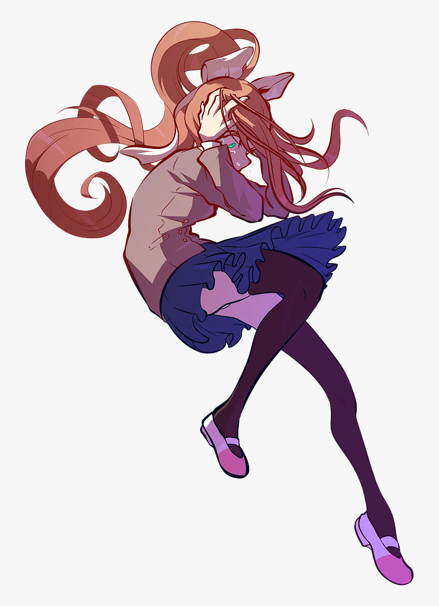 Monika Doki Doki Literature Club Fanart Hd Png Download Kindpng