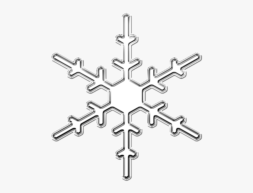 Snow Flake Chrome - Cross, HD Png Download, Free Download