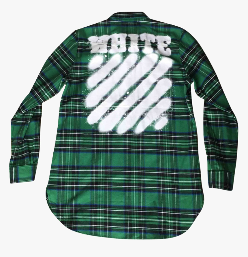 Off White Diag Spray Check Shirt, HD Png Download, Free Download