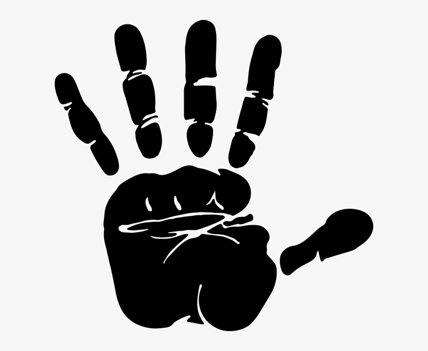 Hand Print Hands Fingers Human Silhouette Svg Handprint Silhouette Png Transparent Png