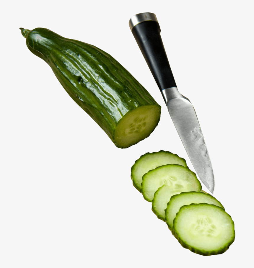 Cucumber-slices - มี ด หั่น แตงกวา, HD Png Download, Free Download