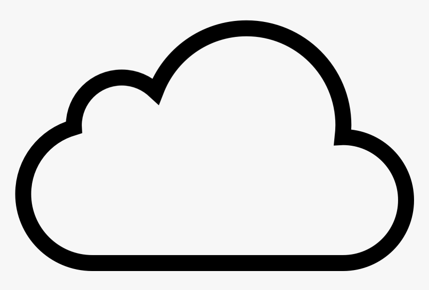 Clouds Clipart Flat - Simple Cloud Icon, HD Png Download, Free Download