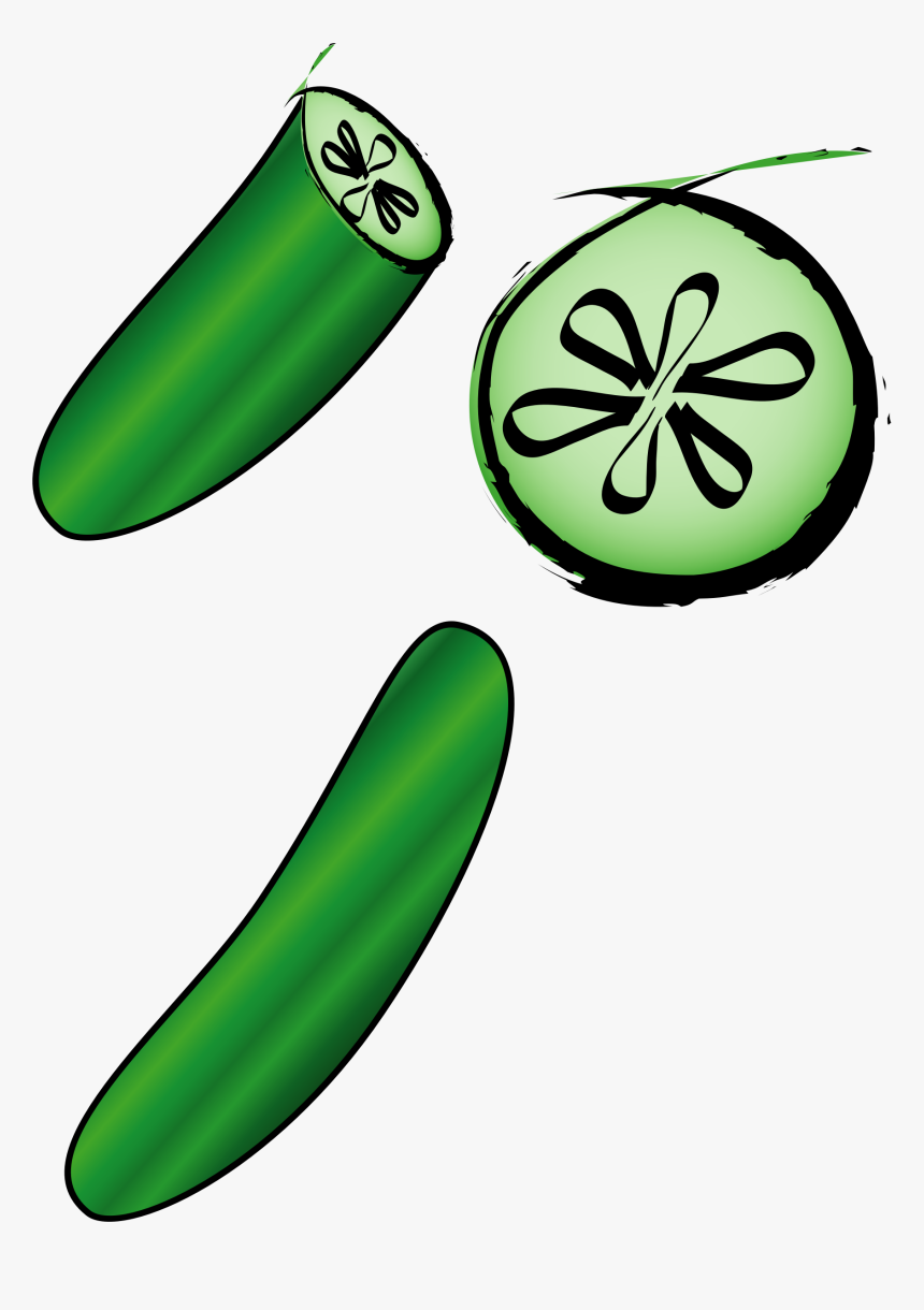 Cucumber Svg Clip Arts - Cucumber Clip Art, HD Png Download, Free Download